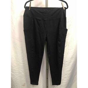 ZENANA Black Pocket Leggings Plus Size 3X Athleisure Casual Style OP1877X
